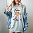 USA Patriotic Baseball Ice Cream Cone Freedom Women's Comfort Colors T-Shirt Denim USA Patriotic Baseball Ice Cream Cone Freedom Women's Comfort Colors T-Shirt Denim