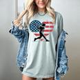 Valentines Baseball Batter Silhouette Heart Men Boys Kid Women's Comfort Colors T-Shirt Denim