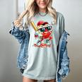 Valentines Day Heart Baseball Drip Ice Cream Boys Kids Men Women's Comfort Colors T-Shirt Denim