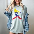 Venezuela Baseball Women's Comfort Colors T-Shirt Denim Venezuela Baseball Women's Comfort Colors T-Shirt Denim