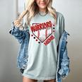 Warriors Home Plate Baseball Sports Baseball Mom Women's Comfort Colors T-Shirt Denim Warriors Home Plate Baseball Sports Baseball Mom Women's Comfort Colors T-Shirt Denim
