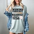Weekend Forecast Baseball Baseball Mom Women's Comfort Colors T-Shirt Denim Weekend Forecast Baseball Baseball Mom Women's Comfort Colors T-Shirt Denim