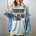 Weekend Forecast My Son Has Practice Baseball Mom Women's Comfort Colors T-Shirt Denim Weekend Forecast My Son Has Practice Baseball Mom Women's Comfort Colors T-Shirt Denim