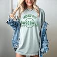 Wizard Of Oz Emerald City Baseball Costume Halloween Women's Comfort Colors T-Shirt Denim