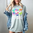 Women's 100 Days Of School Dripping Baseball Boys Kids Teacher Women's Comfort Colors T-Shirt Denim Women's 100 Days Of School Dripping Baseball Boys Kids Teacher Women's Comfort Colors T-Shirt Denim