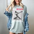 Women's I Hit 100 Days Of School Baseball 100th Day Boys Kids Women's Comfort Colors T-Shirt Denim