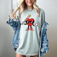 Women's Valentines Day Heart Baseball Player Sports Boys Kids Men Women's Comfort Colors T-Shirt Denim
