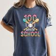 100 Days Of School Baseball 100th Day Of School Women's Comfort Colors T-Shirt Moss 100 Days Of School Baseball 100th Day Of School Women's Comfort Colors T-Shirt Moss
