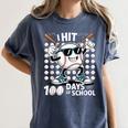 100 Days Of School Baseball Bat 100th Day Of School Women's Comfort Colors T-Shirt Moss 100 Days Of School Baseball Bat 100th Day Of School Women's Comfort Colors T-Shirt Moss