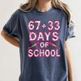 100 Days Of School Baseball Boys Six Seven Drip 100th Day Women's Comfort Colors T-Shirt Moss 100 Days Of School Baseball Boys Six Seven Drip 100th Day Women's Comfort Colors T-Shirt Moss