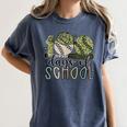 100 Days Of School Baseball Camo Cap Kids Boys 100th Day Women's Comfort Colors T-Shirt Moss