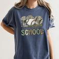 100 Days Of School Baseball Camo Celebration Women's Comfort Colors T-Shirt Moss