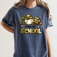 100 Days Of School Baseball Camo School Teacher Boy Women's Comfort Colors T-Shirt Moss 100 Days Of School Baseball Camo School Teacher Boy Women's Comfort Colors T-Shirt Moss
