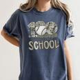100 Days Of School Baseball Cap Boy School Teacher Women's Comfort Colors T-Shirt Moss