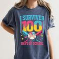 100 Days Of School Baseball Drip 100 Days Boy Girl Kids Women's Comfort Colors T-Shirt Moss 100 Days Of School Baseball Drip 100 Days Boy Girl Kids Women's Comfort Colors T-Shirt Moss