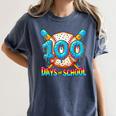 100 Days Of School Baseball Drip Boys 100th Day Of School Women's Comfort Colors T-Shirt Moss 100 Days Of School Baseball Drip Boys 100th Day Of School Women's Comfort Colors T-Shirt Moss