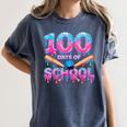 100 Days Of School Baseball Dripping Ice Cream 100th Day Women's Comfort Colors T-Shirt Moss 100 Days Of School Baseball Dripping Ice Cream 100th Day Women's Comfort Colors T-Shirt Moss
