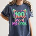 100 Days Of School Baseball Ice Cream Drip 100th Day Player Women's Comfort Colors T-Shirt Moss 100 Days Of School Baseball Ice Cream Drip 100th Day Player Women's Comfort Colors T-Shirt Moss
