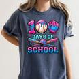 100 Days Of School Baseball Sports Drip Graphic Women's Comfort Colors T-Shirt Moss 100 Days Of School Baseball Sports Drip Graphic Women's Comfort Colors T-Shirt Moss
