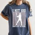 100 Days Of School Boys Kids 100th Day Balls For Baseball Women's Comfort Colors T-Shirt Moss