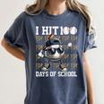 100 Days Of School Boys Kids 100th Day Balls Baseball Kids Women's Comfort Colors T-Shirt Moss