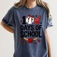 100 Days Of School Coquette Bow Baseball 100th Day Girl Kid Women's Comfort Colors T-Shirt Moss 100 Days Of School Coquette Bow Baseball 100th Day Girl Kid Women's Comfort Colors T-Shirt Moss