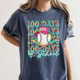 100 Days Of School Drip Baseball 100th Day Baseball School Women's Comfort Colors T-Shirt Moss 100 Days Of School Drip Baseball 100th Day Baseball School Women's Comfort Colors T-Shirt Moss