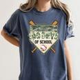 100 Days Of School Home Plate Camo Baseball Dripping Boys Women's Comfort Colors T-Shirt Moss 100 Days Of School Home Plate Camo Baseball Dripping Boys Women's Comfort Colors T-Shirt Moss