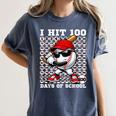 100 Days Of School Retro Baseball Sport For Boys Teachers Women's Comfort Colors T-Shirt Moss 100 Days Of School Retro Baseball Sport For Boys Teachers Women's Comfort Colors T-Shirt Moss