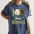 100 Days Of School Teacher Camo Baseball Boys Toddler Kids Women's Comfort Colors T-Shirt Moss 100 Days Of School Teacher Camo Baseball Boys Toddler Kids Women's Comfort Colors T-Shirt Moss