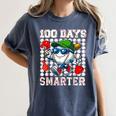 100 Days Smarter Baseball 100 Days Of School Boy Girl Kid Women's Comfort Colors T-Shirt Moss 100 Days Smarter Baseball 100 Days Of School Boy Girl Kid Women's Comfort Colors T-Shirt Moss