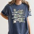100 Days Smarter Baseball Sport School Celebration Women's Comfort Colors T-Shirt Moss