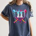 11th Birthday Boys Baseball Ice Cream Drip Boys Baseball Women's Comfort Colors T-Shirt Moss 11th Birthday Boys Baseball Ice Cream Drip Boys Baseball Women's Comfort Colors T-Shirt Moss