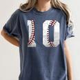 2016 10th Birthday Baseball Boys Kids Ten 10 Tenth Women's Comfort Colors T-Shirt Moss 2016 10th Birthday Baseball Boys Kids Ten 10 Tenth Women's Comfort Colors T-Shirt Moss