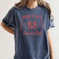 2024 Home Plate Social Club Softball Season Tee Baseball Mom Premium Women's Comfort Colors T-Shirt Moss