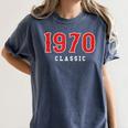 55 Year Old 1970 Classic Baseball Fan 55th Birthday Women's Comfort Colors T-Shirt Moss 55 Year Old 1970 Classic Baseball Fan 55th Birthday Women's Comfort Colors T-Shirt Moss