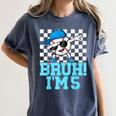 5th Birthday Dabbing Baseball Boys Bruh I'm 5 Year Old Women's Comfort Colors T-Shirt Moss