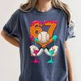 6 7 Ice Cream Drip Baseball Number 67 Player Boy Girl Kids Women's Comfort Colors T-Shirt Moss 6 7 Ice Cream Drip Baseball Number 67 Player Boy Girl Kids Women's Comfort Colors T-Shirt Moss