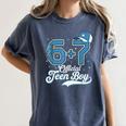 6 7 Meme Official Teenager 13th Birthday Baseball Boy Women's Comfort Colors T-Shirt Moss 6 7 Meme Official Teenager 13th Birthday Baseball Boy Women's Comfort Colors T-Shirt Moss