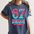 67 Ice Cream Drip Baseball For Men Women Kids Women's Comfort Colors T-Shirt Moss