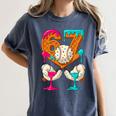 67 Ice Cream Drip Baseball Number 67 Player 67th Birthday Premium Tri-Blend Women's Comfort Colors T-Shirt Moss