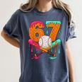 67 Ice Cream Drip Baseball Number 67 Player 67th Birthday Women's Comfort Colors T-Shirt Moss 67 Ice Cream Drip Baseball Number 67 Player 67th Birthday Women's Comfort Colors T-Shirt Moss