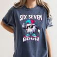 67 Meme Six Seven Baseball Ice Cream Drip Girls Boys Women's Comfort Colors T-Shirt Moss
