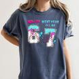 6th Birthday Now I'm 6 Next Year I'Ll Be 7 Baseball Drip 67 Women's Comfort Colors T-Shirt Moss