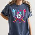 8th Birthday Boys Baseball Ice Cream Drip Boys Baseball Women's Comfort Colors T-Shirt Moss