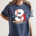 9 Years Old Baseball Birthday Boy 9th Bday Party Women's Comfort Colors T-Shirt Moss 9 Years Old Baseball Birthday Boy 9th Bday Party Women's Comfort Colors T-Shirt Moss