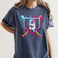 9th Birthday Boys Baseball Ice Cream Drip Boys Baseball Women's Comfort Colors T-Shirt Moss