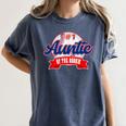 Auntie Rookie Of Year 1st Birthday Baseball Theme Matching Women's Comfort Colors T-Shirt Moss Auntie Rookie Of Year 1st Birthday Baseball Theme Matching Women's Comfort Colors T-Shirt Moss