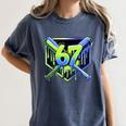 Awesome 67 Baseball Drip Effect Baseball 6-7 Meme Graphic Premium Tri-Blend Women's Comfort Colors T-Shirt Moss