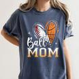Ball Mom Heart Basketball Baseball Mom Women's Comfort Colors T-Shirt Moss Ball Mom Heart Basketball Baseball Mom Women's Comfort Colors T-Shirt Moss